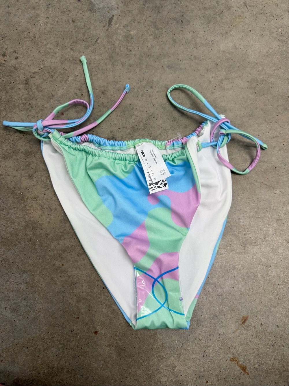 ASOS Pastel Tie-Side Bikini Bottoms in Mint, Baby Blue & Lavender
